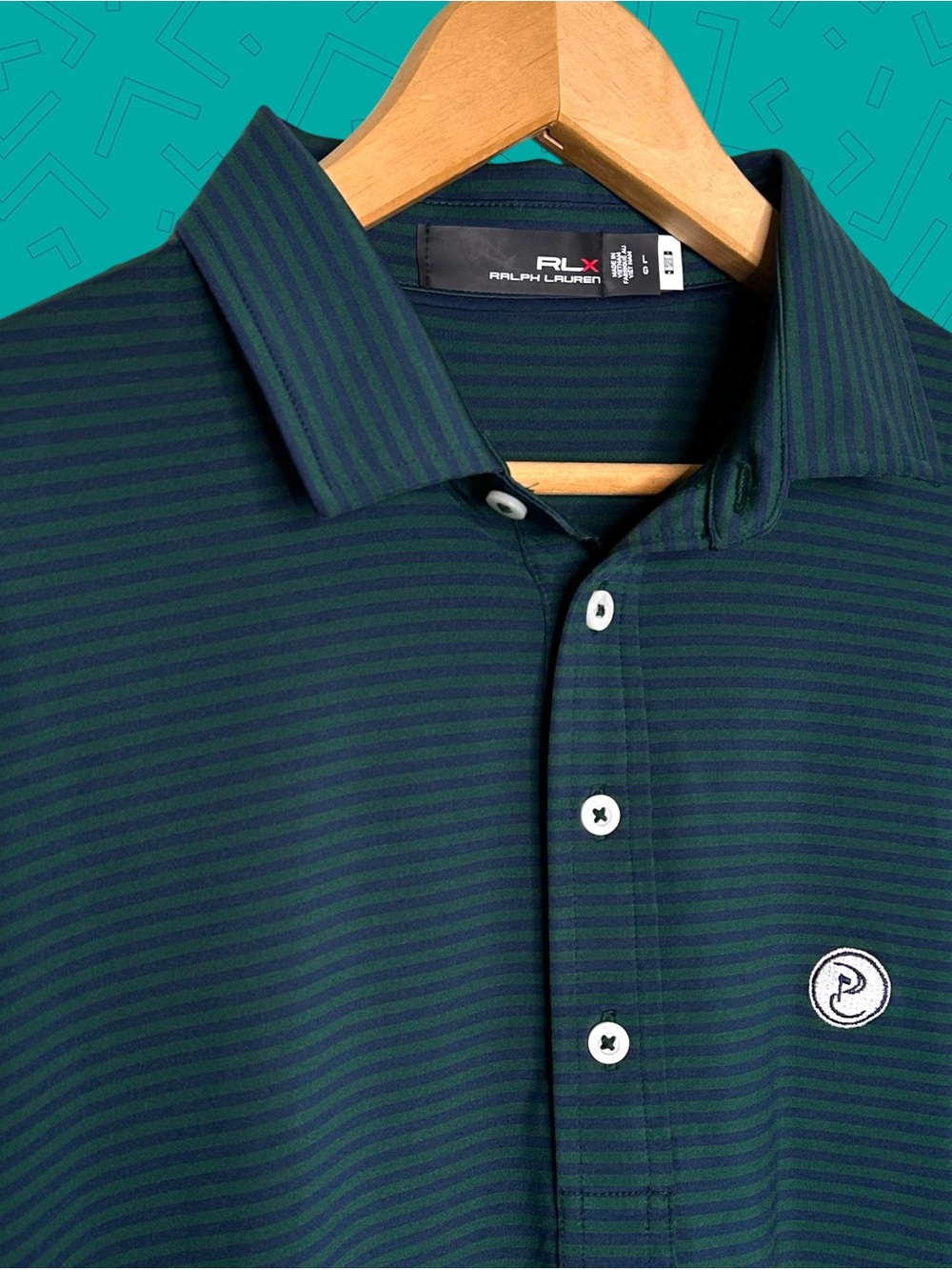 RLX Ralph Lauren Striped Golf Polo Shirt
